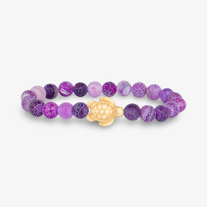 Fahlo Journey Bracelet - Sea Turtle - Coral Reef Violet