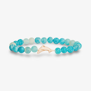Fahlo Odyssey Bracelet - Dolphin - Aqua Blue