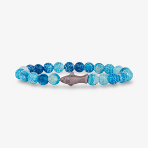 Fahlo Voyage Bracelet - Shark - Aqua Blue