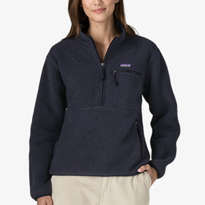 Patagonia Women's Retro Pile Fleece Marsupial Pullover - Sunken Blue