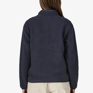 Patagonia Women's Retro Pile Fleece Marsupial Pullover - Sunken Blue