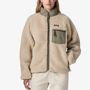 Patagonia Women's Classic Retro-X® Fleece Jacket - Dark Natural w/River Rock Green