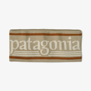 Patagonia Powder Town Headband - Hut Tripper Logo: Weathered Stone