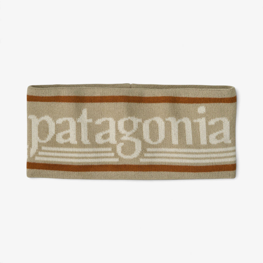 Patagonia Powder Town Headband - Hut Tripper Logo: Weathered Stone