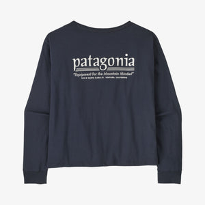 Patagonia W's L/S Hut Tripper Easy Cut T-Shirt - Smoulder Blue