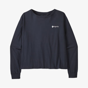Patagonia W's L/S Hut Tripper Easy Cut T-Shirt - Smoulder Blue