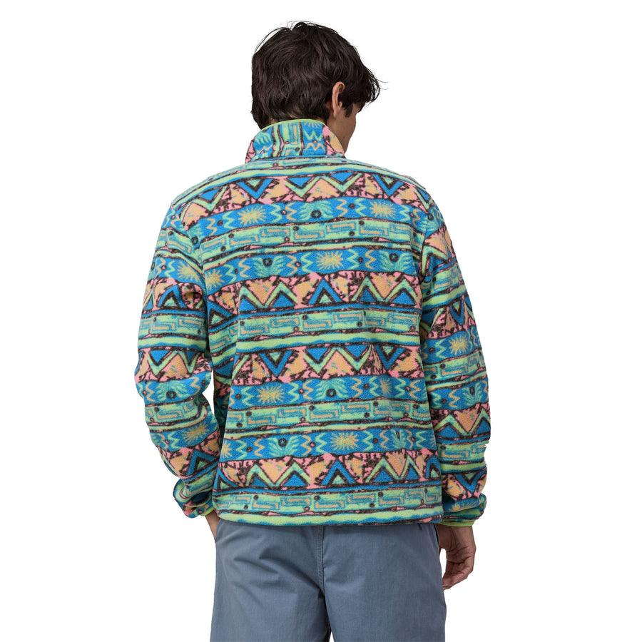 Patagonia Lightweight Synchilla® Snap Pullover - High Hopes Geo: Salamander Green