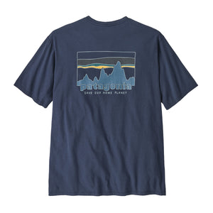 Patagonia '73 Skyline Organic Tee - New Navy