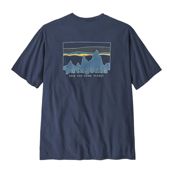 Patagonia '73 Skyline Organic Tee - New Navy