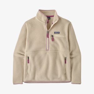 Patagonia Women's Retro Pile Fleece Marsupial Pullover - Dark / Natural