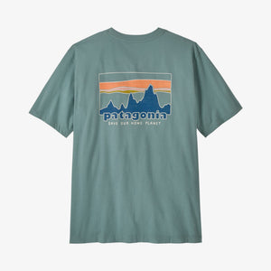 Patagonia Men's '73 Skyline Organic T-Shirt - Blue Sage