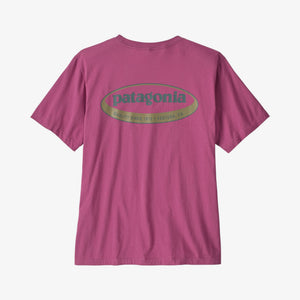 Patagonia M's '95 Oval Logo T-Shirt - Faded Magenta