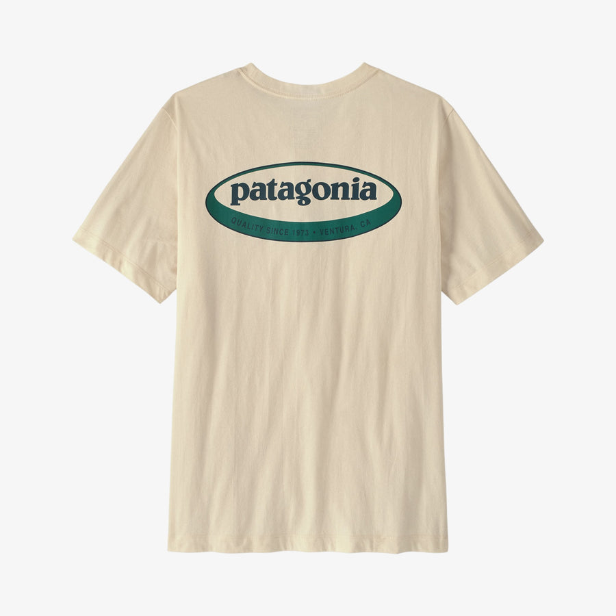Patagonia M's '95 Oval Logo T-Shirt - Undyed Natural