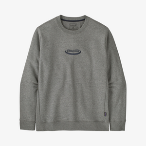 Patagonia M's '95 Oval Logo Uprisal Crew Sweatshirt - Gravel Heather