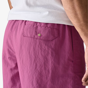 Patagonia Men's Baggies™ Shorts - 5" - ‘95 Oval Logo: Faded Magenta