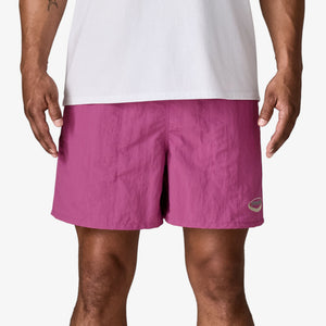 Patagonia Men's Baggies™ Shorts - 5" - ‘95 Oval Logo: Faded Magenta