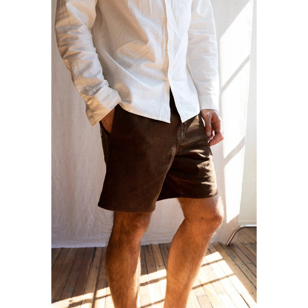 Rhythm Classic Cord Jam Short - Chocolate