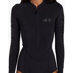 Billabong Women's Coral Gardeners 1mm Longsleeve Springsuit - Coral Black