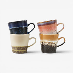 HkLiving 70s ceramics: americano mugs - Pegasus (set of 4)