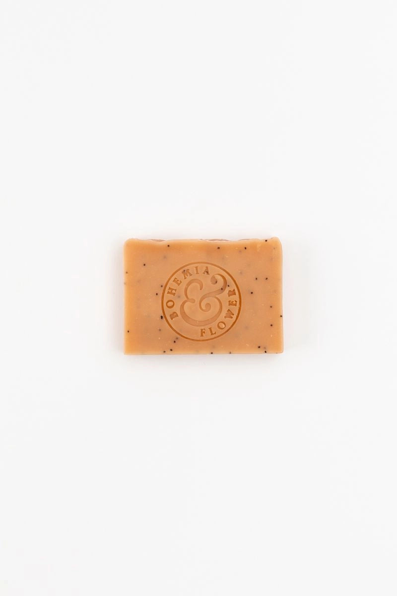 Bohemia & Flower  Garden Bar Soap - Pink Clay, Rose & Poppy Seed