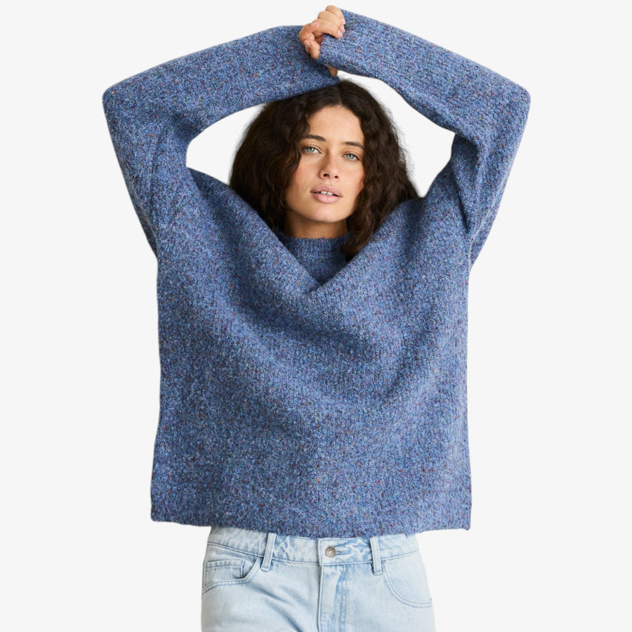 Rhyhthm Banks Knit Jumper - Dark Blue