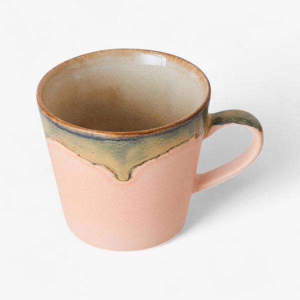 HKLiving  70s ceramics: cappuccino mug - Blossom