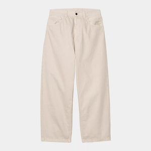 Carhartt W's Brandon Pant 'Clark' - Fleur De Sel Stone Dyed