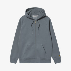 Carhartt Hooded Chase Jacket - Cosy Blue / Gold
