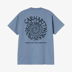 Carhartt Short Sleeve Spirals T-Shirt - Gentle Blue