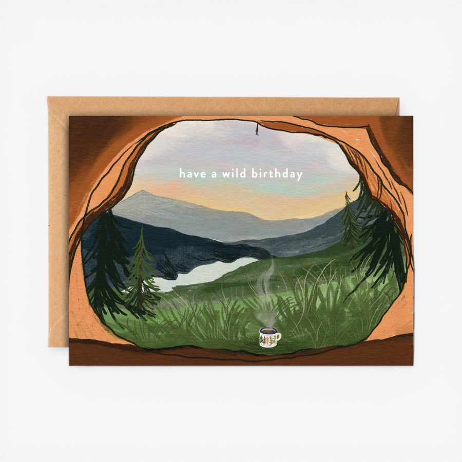 Charis Raine Illustration 'wild Camping Birthday' Card