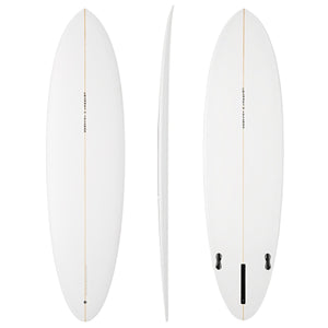 Channel Islands 'CI Mid' Midlength Surfboard - White - 7'0"