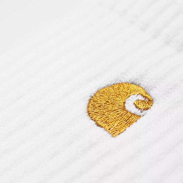 Carhartt Chase Socks - White/Gold