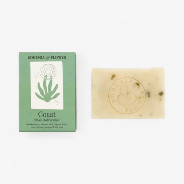 Bohemia & Flower Coast Bar Soap - Organic Seaweed & Tea Tree