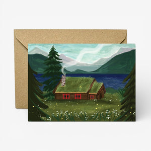 Charis Raine Illustration 'Norwegian Moss' Card