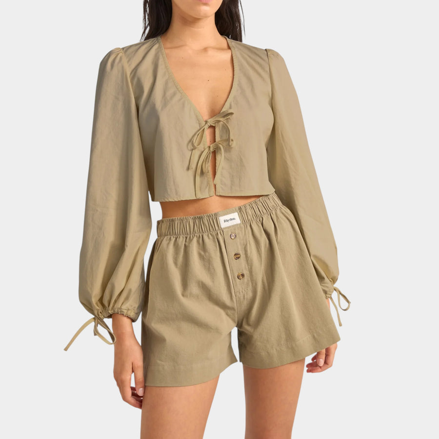 Rhythm Women's Desi Blouson Top - Sage