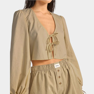 Rhythm Women's Desi Blouson Top - Sage