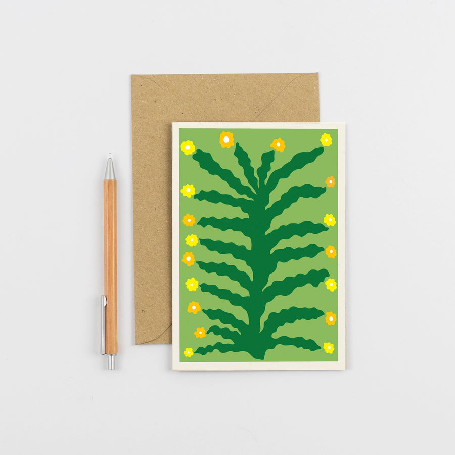 Wald Greeting Card - Green Pop