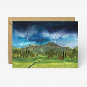 Charis Raine Illustration 'Thunderstorm' Card