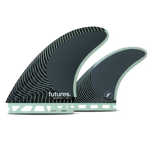 Futures Blackstix Twin Fin + 1 Pivot Template Surfboard Fins - Frost
