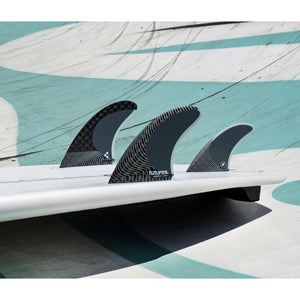 Futures Blackstix Twin Fin + 1 Pivot Template Surfboard Fins - Frost