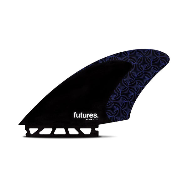 Futures Rasta KEEL Honeycomb Surfboard Fins - Purple