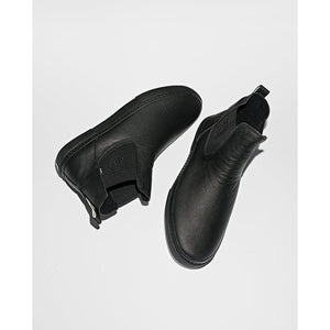 Globe Dover II Mid Top Leather Slip On Shoes - Black / Wasted Talent