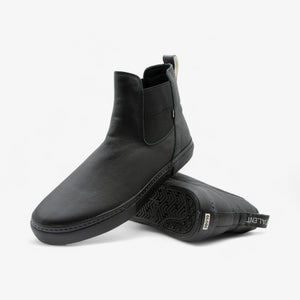 Globe Dover II Mid Top Leather Slip On Shoes - Black / Wasted Talent