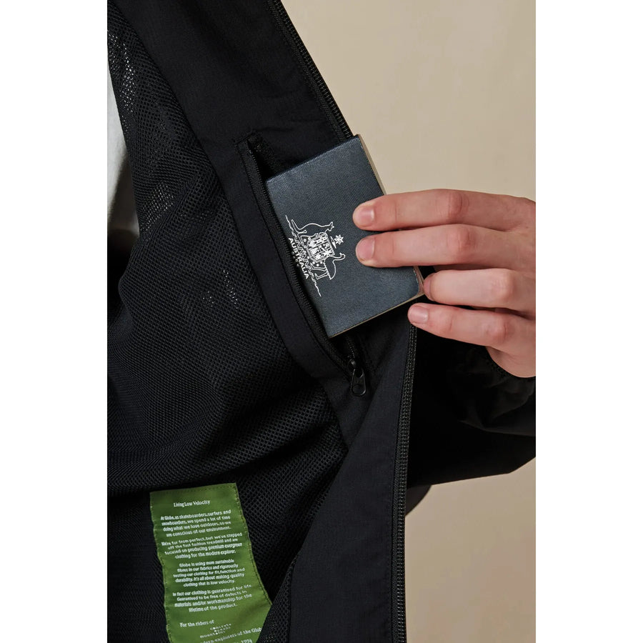 Globe Men's Breaker Spray Waterproof Rain Jacket - Black