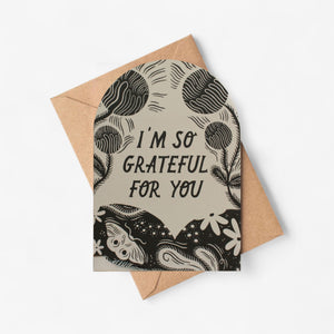 Lauren Marina 'I'm so grateful' Greetings Card