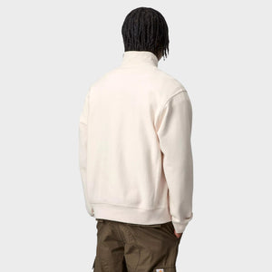 Carhartt Half Zip American Script Sweatshirt - Natural