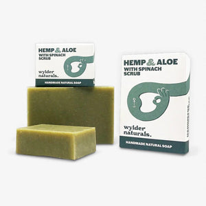 Wylder Naturals Soaps - Hemp & Aloe with Spinach Scrub