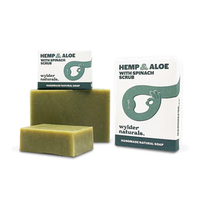 Wylder Naturals Soaps - Hemp & Aloe with Spinach Scrub