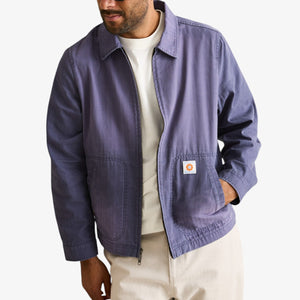 Rhythm Herringbone Sun Wash Jacket - Vintage Blue
