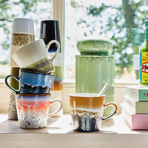 HkLiving 70s ceramics: americano mugs - Pegasus (set of 4)